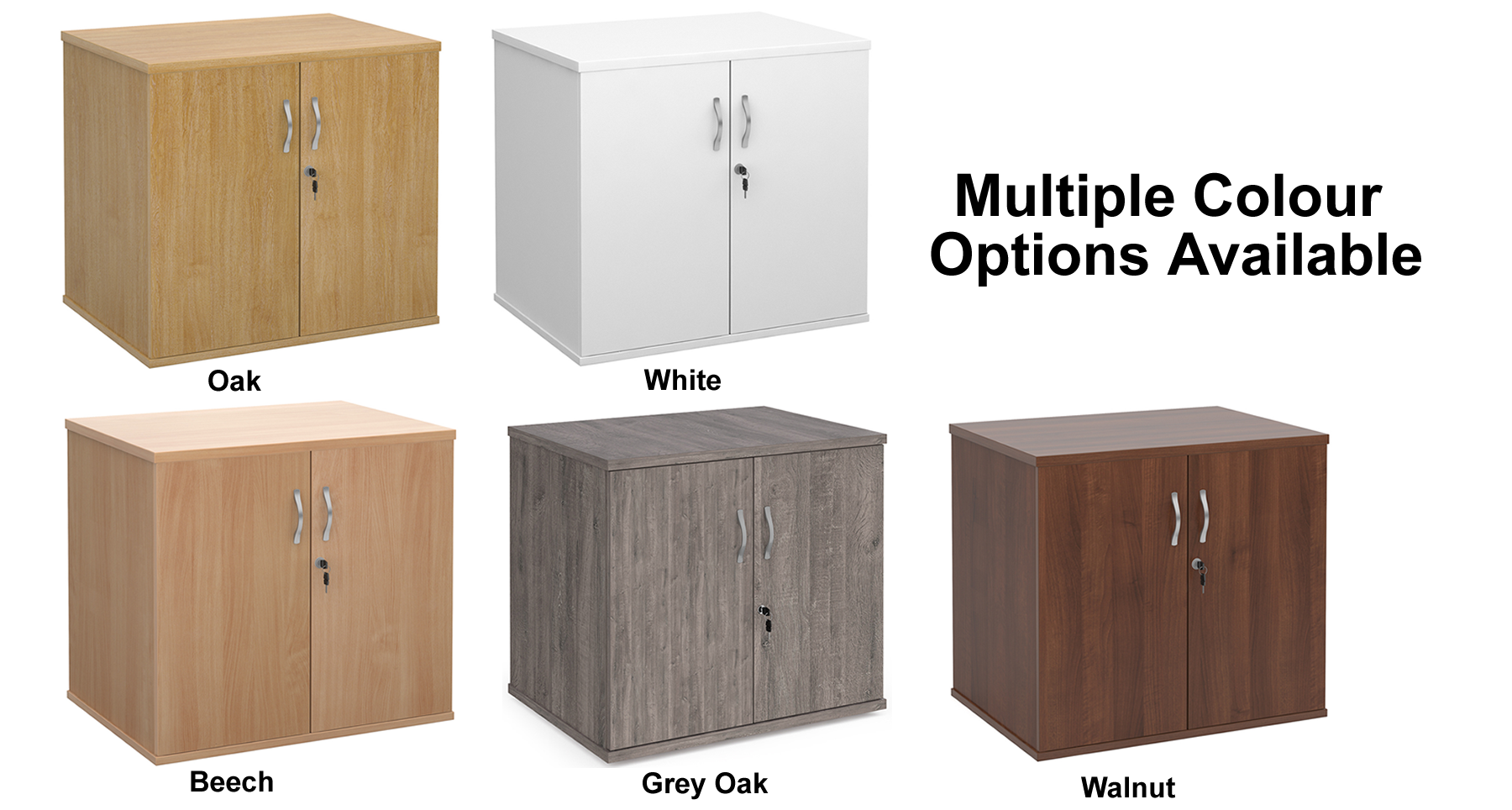 Deluxe Desk High 600mm Deep Cupboard with Doors